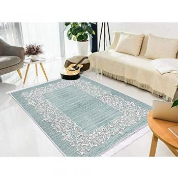 Homemania HALI-82224 - Alfombra Estampada Evelyn 2 impresión, Moderna, Multicolor de Tela, 80 x 120 x 0,1 cm