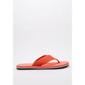Chancla Tommy Hilfiger Tonal Hilfiger Beach Sandal para hombre, color Naranja, talla 43