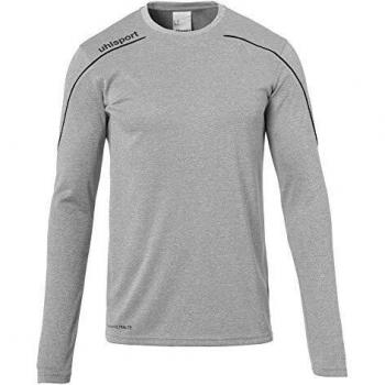 uhlsport Stream 22 Trikot Langarm Sudadera De Entrenamiento, Hombre, Gris Oscuro Mezcla/Negro, XXL