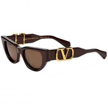 Valentino Garavani Stylish Sunglasses V - DUE, Brown unisex, Size: 50 MM