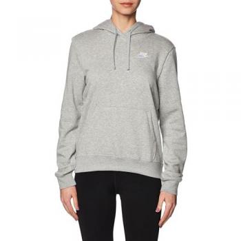 Nike Women's Sportswear Club Fleece Pullover Hoodie - Grey - XL