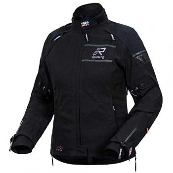 Chaqueta textil para motocicletas Rukka Raptorina GTX para damas - Negro (40)