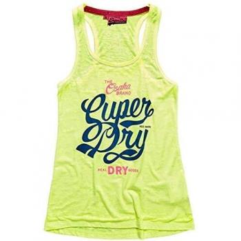 Superdry - Camiseta sin mangas - para mujer FLURO ACID MARL M