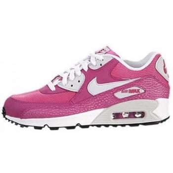 Nike Air Max 90 2007 (GS), Zapatillas de Running Para Niñas, Rosa / Plateado / Blanco (Vvd Pnk / Mtllc Slvr-Pr Pltnm-Wh), 37 1/2 EU