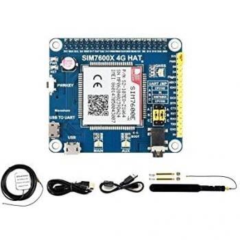 Waveshare 4G/3G/2G/GSM/GPRS/GNSS Hat for Raspberry Pi 4 Jetson Nano Based on SIM7600E-H Supports LTE