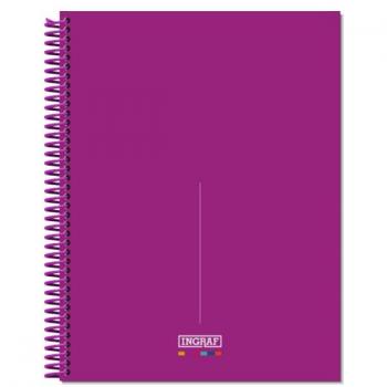 CUADERNO MEDITERRANEO A4 CUADRICULA - 5X5 80 HOJAS DE 90 GRS. TAPA DURA MICROPERFORADO INGRAF