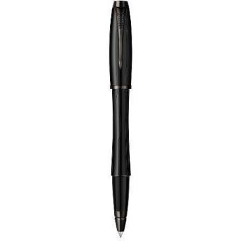 Parker Urban Premium - Bolígrafo de tinta gel de punta fina cromado con caja, color negro mate