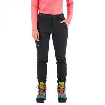 Pantalones Softshell Salewa Puez Dolomitic 2 DST para Mujer - Durastretch, Color Negro, Talla 36