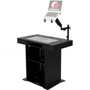 Odyssey DJSTUDIO-BH 40.5 DJ Studio Podium Facade, Black