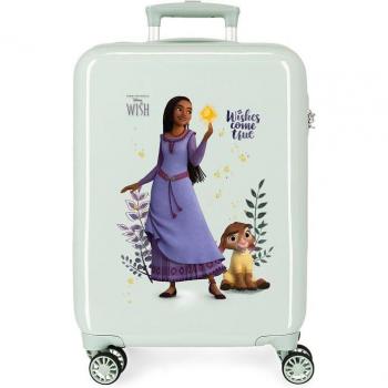 Disney - Maleta de cabina Wishes come true rígida 55 cm verde