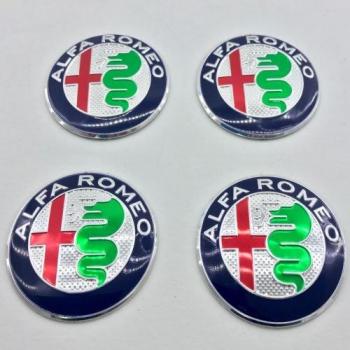Centro de llanta con el logotipo de Alfa Romeo