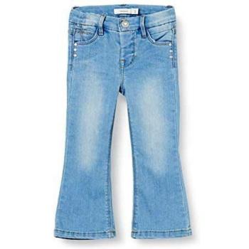 NAME IT Nmfpolly Dnmbatul 1285 Boot Ancle Pant Jeans, Black, Maat: 92 para Niñas