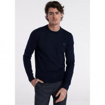Jersey clásico con cuello caja marino de Bendorff