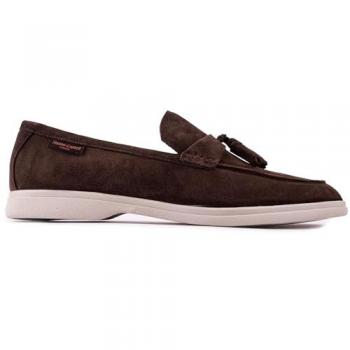 Simon Carter Men's Brown Salmon Loafers - Size UK 8