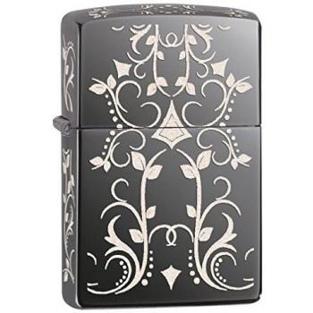 Zippo 'Filigree Pattern' - Pastilla de Encendido para Acampada, Color Negro