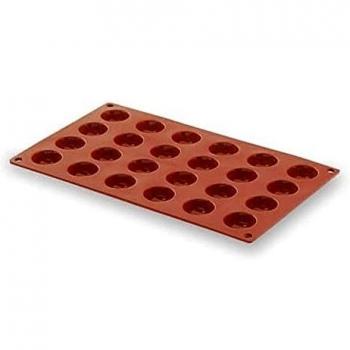 Lacor - 66828 - Molde Pomponette 24 Cavidades Silicona - Rojo