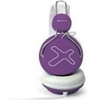 Phoenix Technologies D-9010B - Auriculares de diadema cerrados, color morado