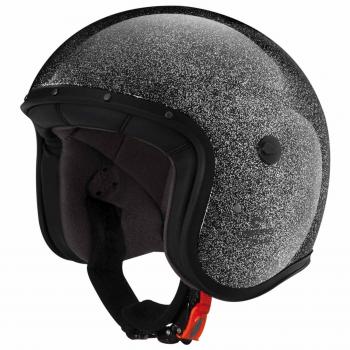 Caberg Freeride metal Flake motocicleta Jet Casco tricom posite – Metálico Negro