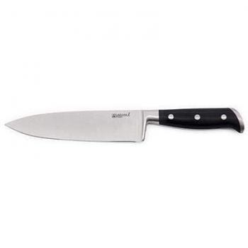 Cuchillo de chef, 27 cm, color plateado y negro