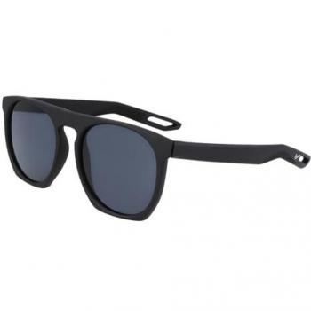 Gafas de sol Nike Flatspot XXII con lentes espejados gris oscuro, unisex, color negro mate