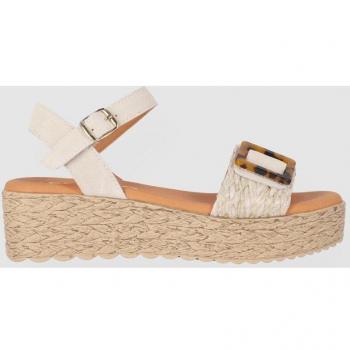 Sandalias Chika10 Leather ATHENEA 18 Plataforma Beig/Beige
