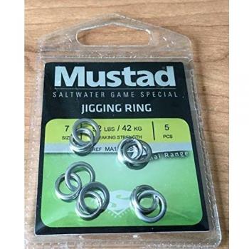 Mustad - Juego de 5 Anillos de Pesca