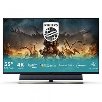Monitor Philips 559M1RYV/00-55 UHD, USB-C, 144Hz, 4ms, VA, FreeSync Premium, FlickerFree, Low Blue Mode