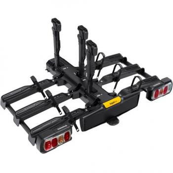 Portabicicletas Basculante GO BIKER TAGLE E-VELOQ 3 para 3 Bicicletas Eléctricas - Antirrobo - Instalación Rápida - Diseño Compacto - Soporta 30