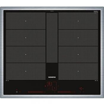 Siemens iQ700 Integrado Placa de inducción 4 zonas Calentador autárquico Negro Acero inoxidable