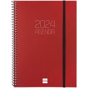 Agenda Espiral Finocam Opaque E10 SVV 2024 - Semana Vista Vertical - Año 2024