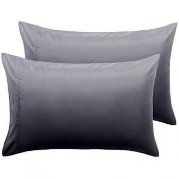 Bedsure Funda Almohada de Microfibra for Italy Gris 50x80