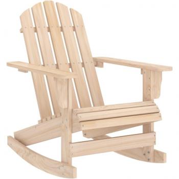 Solid Fir Wood Adirondack Garden Rocking Chair