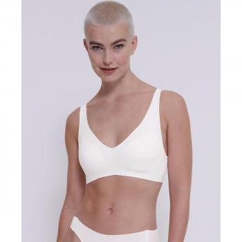 Sloggi Bralette Bügelloser BH ZERO Feel 2.0, Nahtlos e Invisible, Color Blanco, Tamaño M