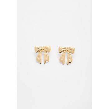 Gold Bow Earrings OS