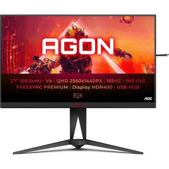 AOC AGON AG275QXN/EU 27 LED QHD 165Hz FreeSync Premium Gaming Monitor