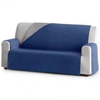 Eysa Oslo Funda, Poliéster, C/3 Azul-Gris, 2 plazas 115cm. Válido para sofá Desde 120 a 170cm