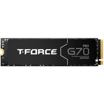 SSD M.2 2280 T-FORCE G70 Pro 4TB PCIe 4.0 NVMe hasta 7400 MB/s con disipador de grafeno