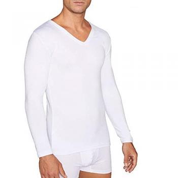 Camiseta Interior Térmica Cuello Pico Manga Larga Ysabel Mora 70101 Blanco M