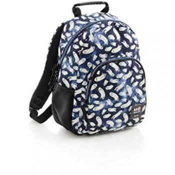 Mochila Escolar Infantil Fantasmas Brillantes en la Oscuridad, Doble Compartimento, Material Reciclado, 15 litros