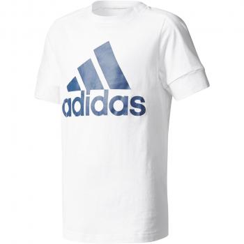 adidas YB ID Camiseta, niños, Blanco/azunoc, 140