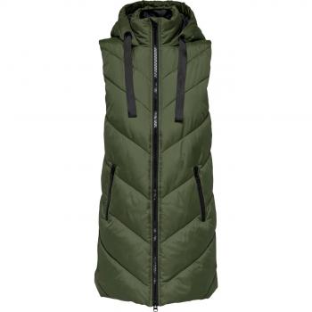 Chaleco acolchado verde mujer Skylar de Jdy y Padded Forest Night de Only