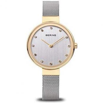 BERING Women Analog Quartz Classic Collection Watch with stainless steel Strap and Sapphire Crystal 12034-010