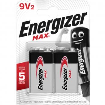 Energizer MAX Pila Alcalina de 9 Voltios, 6LR61