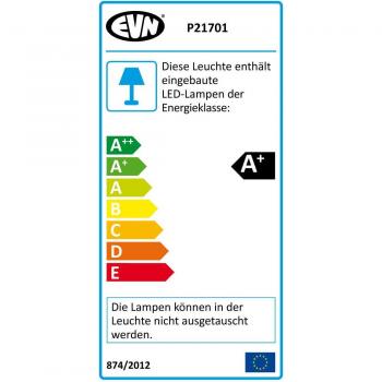 Aplique LED empotrado EVN P2170, 6000K, blanco