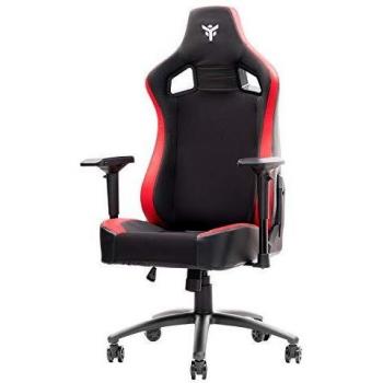 Silla Gaming iTek SCOUT PM30 - Ergonométrica, Inclinación 90-180°, Acolchada, Negro/Rojo