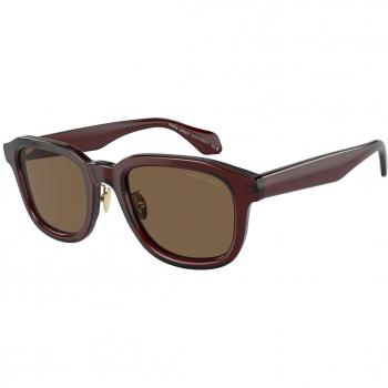 Giorgio Armani AR8206 606273 Men's Brown Acetate Square Sunglasses 51mm