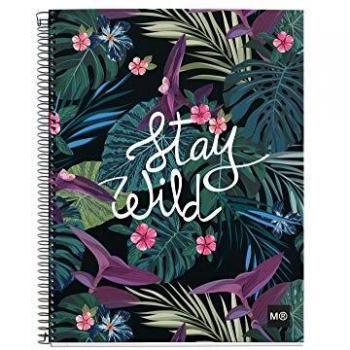Miquelrius Cuaderno A4 cuadrícula 140 hojas Stay Wild