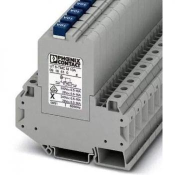Phoenix Contact Miniature Circuit Breaker UT 6-TMC M 0.5A - Thermal Protection Switch, 240V AC, Pack of 6