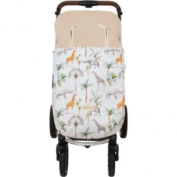 Bimbidreams Saco Silla Universal Multiestacional África, saco silla de paseo multiestacional de algodón, dimensiones 50x106 cm