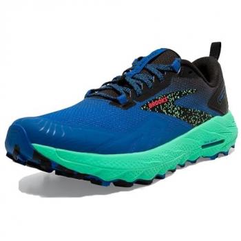 Zapatillas de trail Brooks Cascadia 17 hombre, color Victoria Blue/Black, talla 45 EUR, características: diseño para running, suela con agarre optimizado para terrenos irregulares, sistema de amortiguación BioMoGo